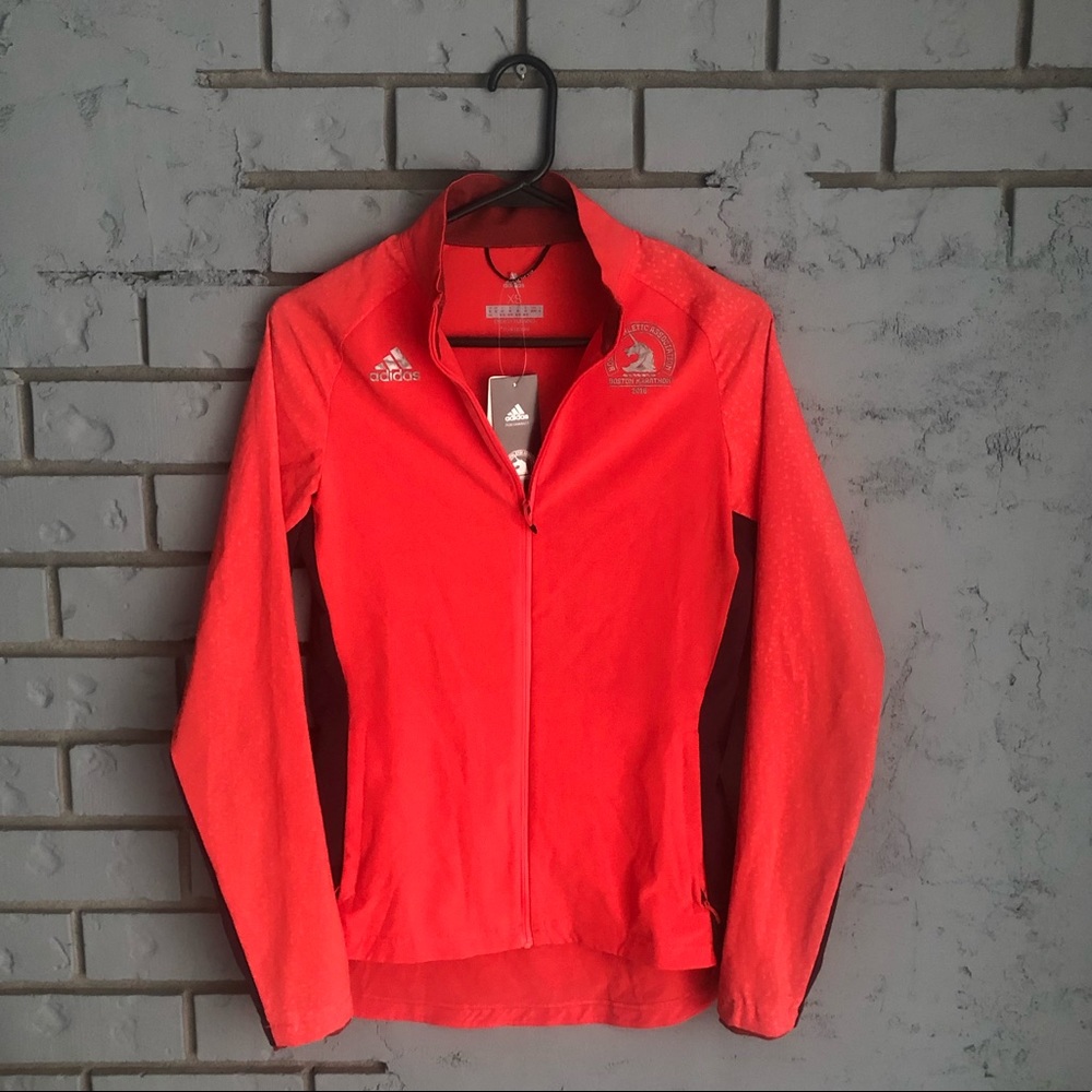 NWT Adidas Boston Marathon Zip Up Size XS